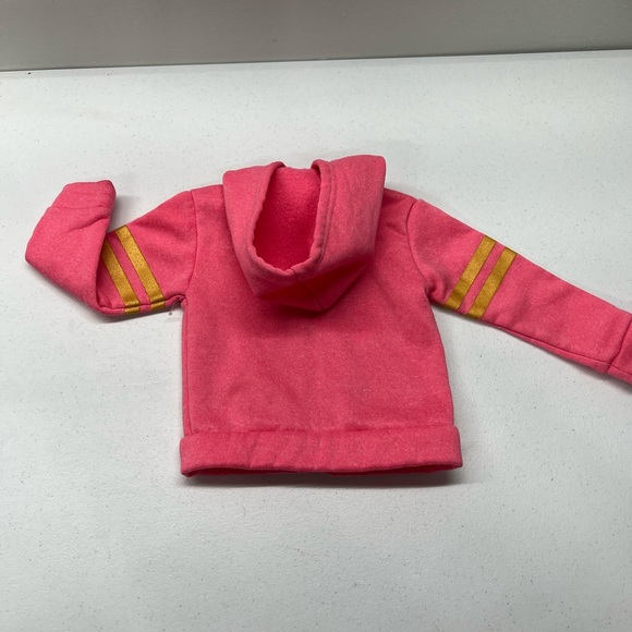 Real Love Girls Pink Hooded Zip Up Sweatshirt with Sequin Heart Size 18 Months - Picture 3 of 7